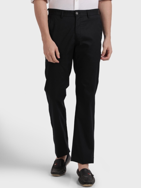 

ColorPlus Men Black Tapered Fit Regular Trousers
