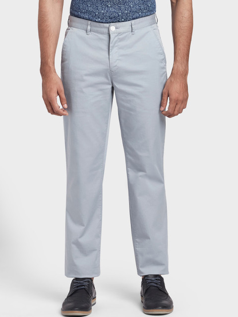 

ColorPlus Men Blue Tapered Fit Regular Trousers
