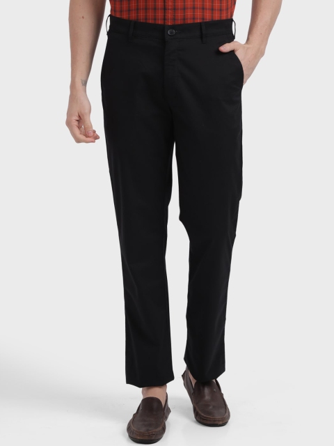 

ColorPlus Men Black Tapered Fit Regular Trousers