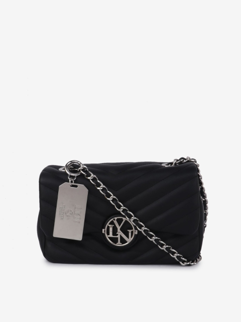 

LYN Black Colourblocked Sling Bag