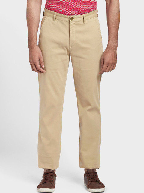 

ColorPlus Men Khaki Tapered Fit Chinos Trousers