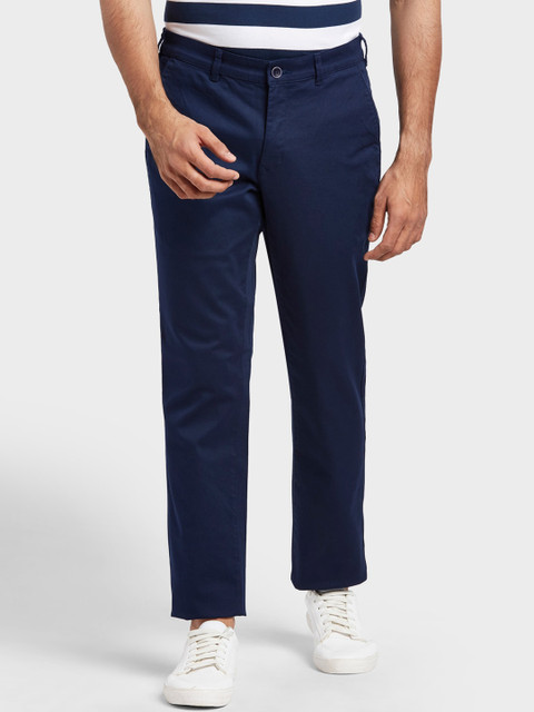 

ColorPlus Men Navy Blue Regular Trousers