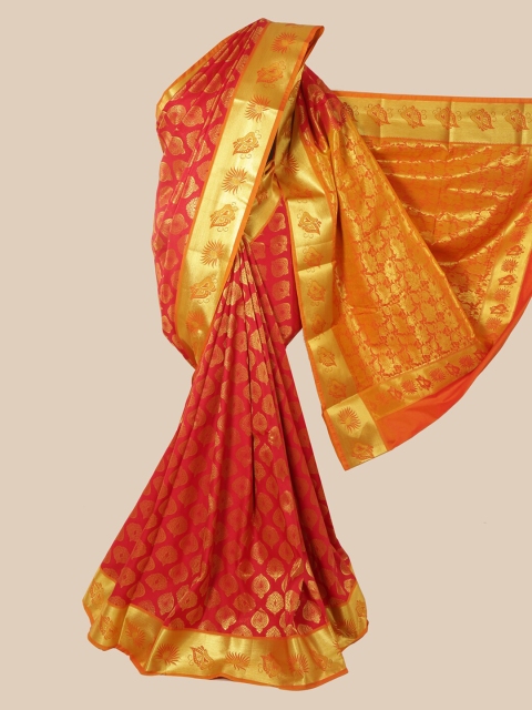 

Pothys Red Kanjeevaram Pure Silk Saree
