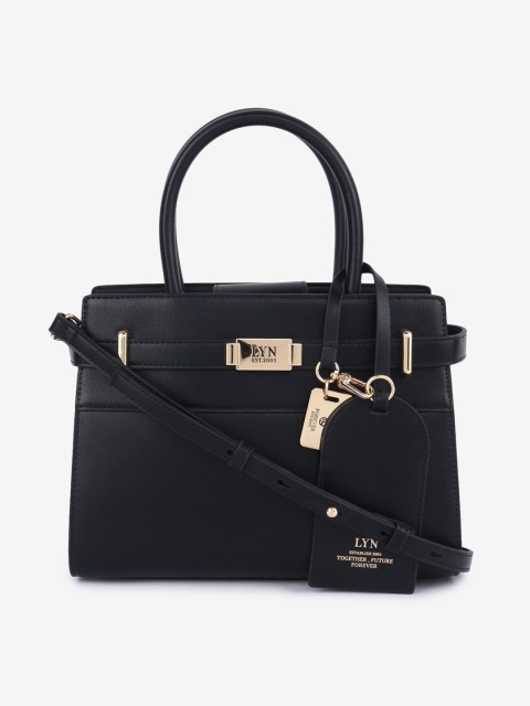 

LYN Black Solid Handheld Bag