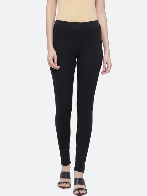 

Biba Women Black Solid Ankle-Length Leggings