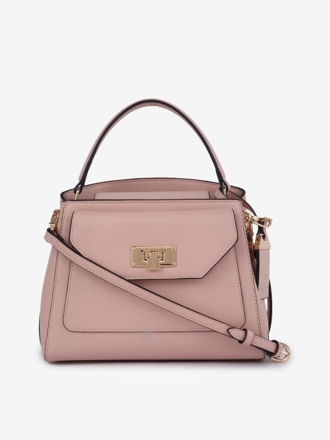 

LYN Pink Solid Satchel