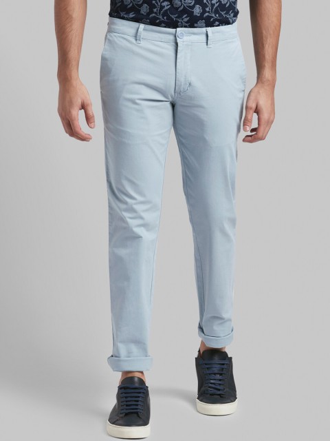 

Parx Men Blue Tapered Fit Regular Trousers