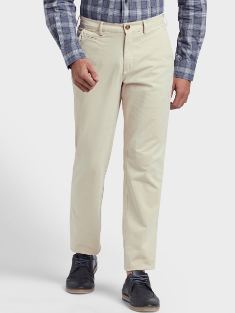 

ColorPlus Men Beige Tapered Fit Regular Trousers