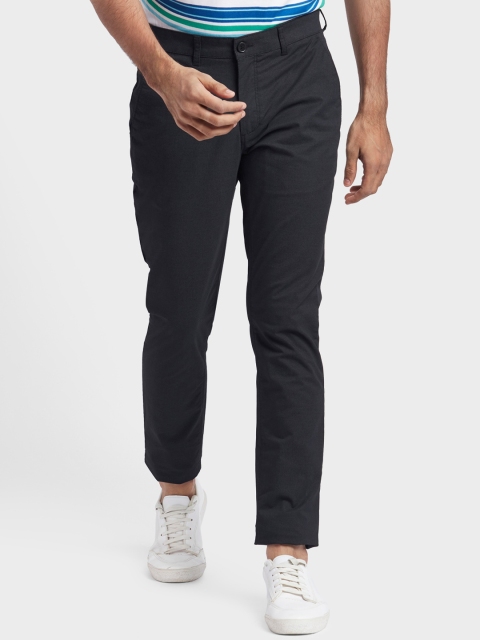

ColorPlus Men Black Solid Regular Fit Chinos