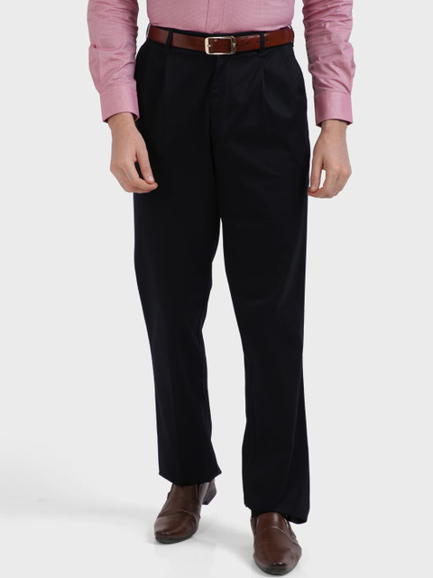 

ColorPlus Men Navy Blue Formal Trousers