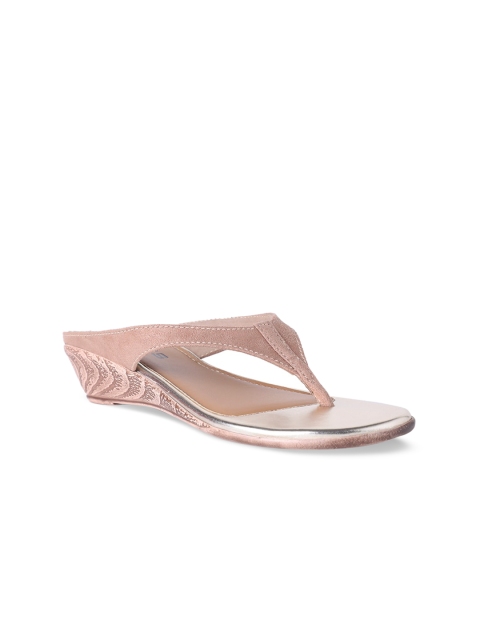 

SOLES Women Beige Solid Wedges