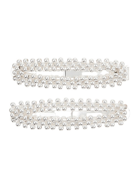 

Accessorize Women Silver-Toned Set of 2 Embellished Hair Accessory Set