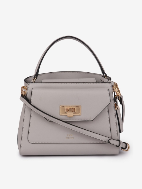 

LYN Grey Solid Satchel