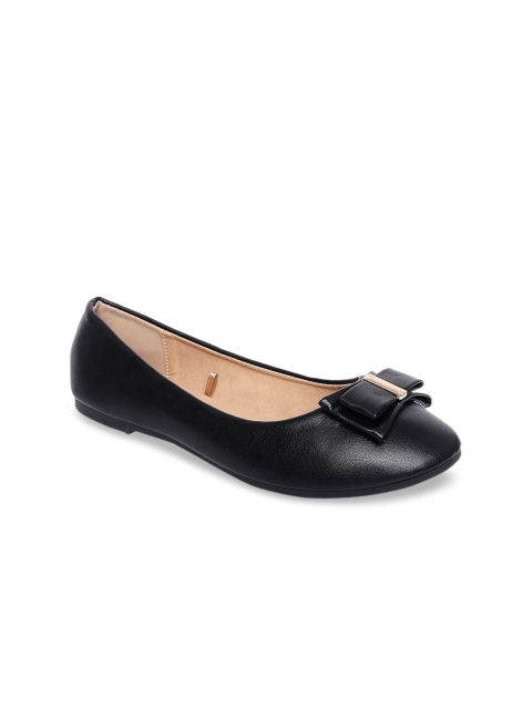 Forever Glam by Pantaloons Women Black Ballerinas with Bows Flats