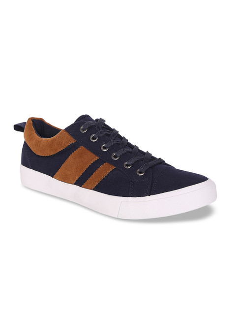 

Ajile by Pantaloons Men Navy Blue Striped Sneakers
