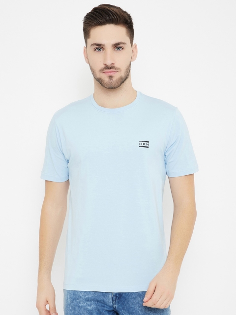 

Okane Men Blue T-shirt Applique Tshirt