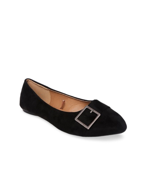 

Forever Glam by Pantaloons Women Black Ballerinas with Buckles Flats