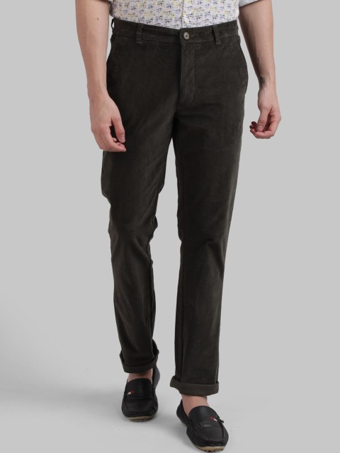 

Parx Men Green Slim Fit Regular Trousers