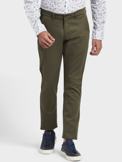 

ColorPlus Men Green Regular Trousers Regular Trousers