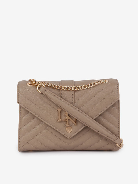 

LYN Beige Textured Sling Bag