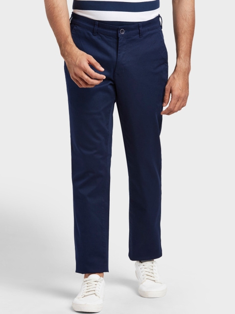

ColorPlus Men Blue Regular Trousers
