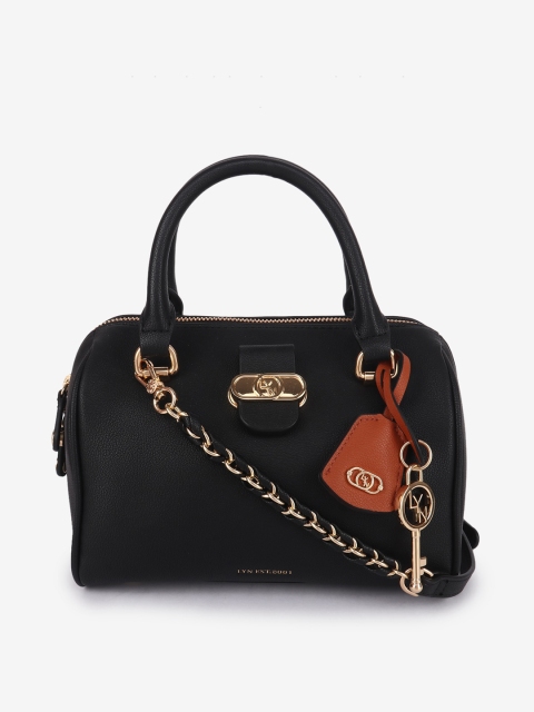 

LYN Black Solid Handheld Bag