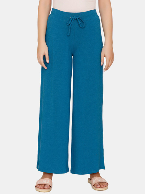 

Zivame Women Blue Solid Lounge Pants