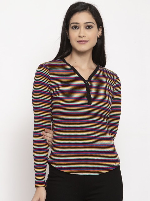 

Global Republic Multicoloured Striped Regular Top, Multi