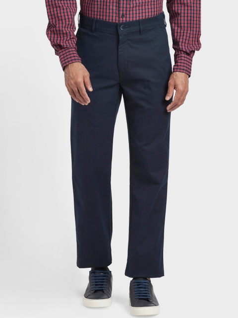 

ColorPlus Men Blue Tapered Fit Regular Trousers Regular Trousers