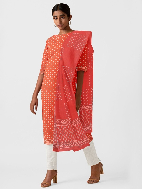 

Taneira Women Orange Abstract
