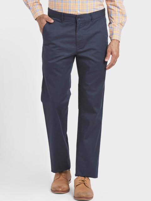 

ColorPlus Men Blue Tapered Fit Chinos Trousers