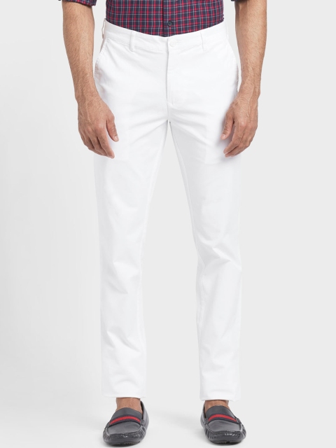 

ColorPlus Men White Regular Trousers