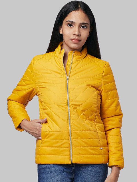 

Park Avenue Woman Women Yellow Longline Padded Jacket