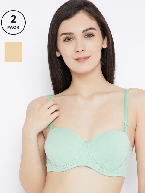 C9 AIRWEAR Pack Of 2 Full Coverage Underwired Lightly Padded Everyday Bra P2608, Cream