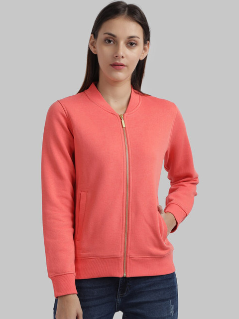 

Parx Women Orange Solid Sweatshirt