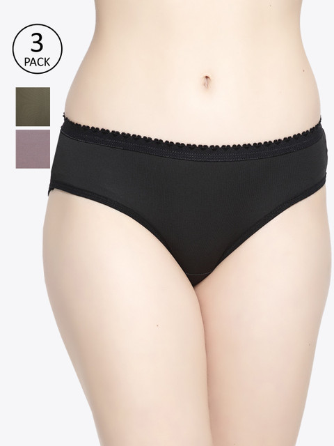 

GRACIT Women Pack of 3 Assorted Hipster Briefs PW28-01-04-33-S