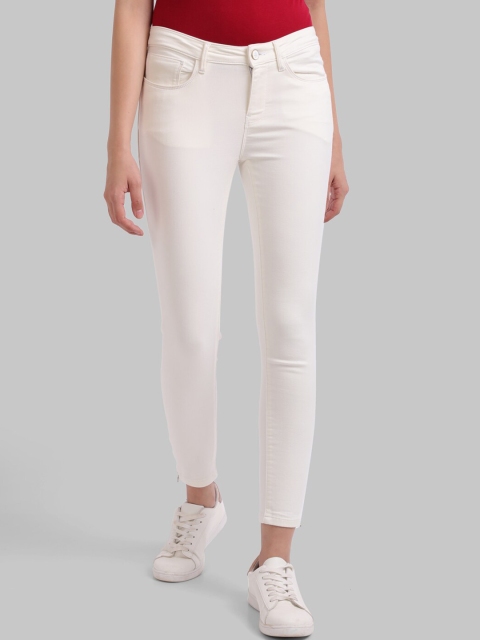 

Parx Women White Skinny Fit Clean Look Crop Jeans