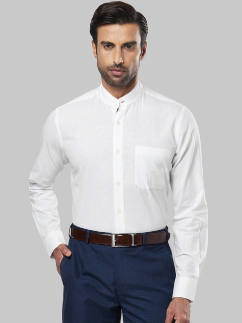 

Ethnix by Raymond Men White Tailored Fit Solid Formal Shirt