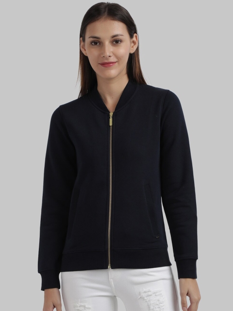 

Parx Women Blue Solid Sweatshirt
