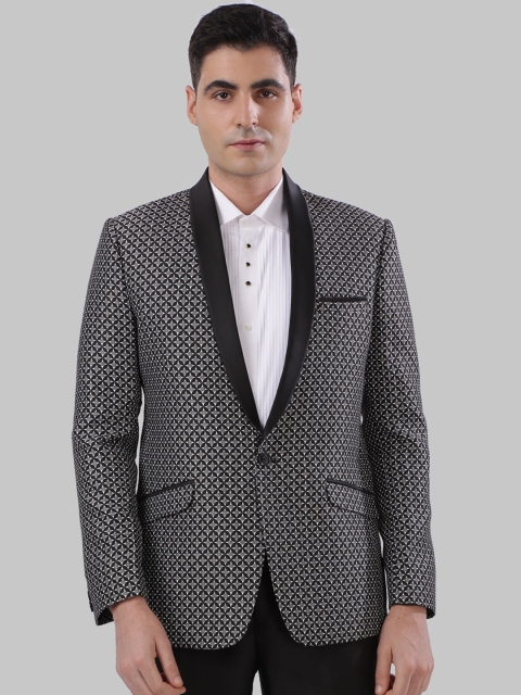 

Ethnix by Raymond Men Grey Longline Tailored Jacket