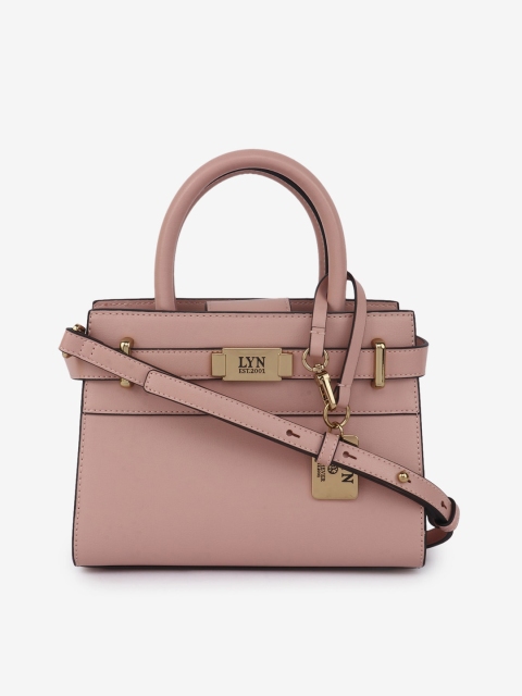 

LYN Pink Colourblocked Handheld Bag