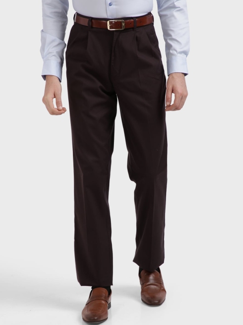 

ColorPlus Men Brown Formal Trousers