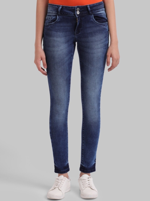

Parx Women Navy Blue Regular Fit Light Fade Clean Look Jeans