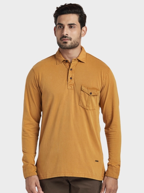 

ColorPlus Men Brown Polo Collar T-shirt