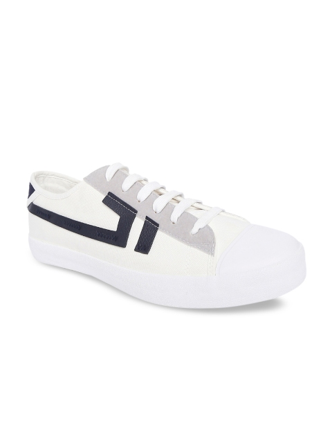 

Ajile by Pantaloons Men White Striped Sneakers