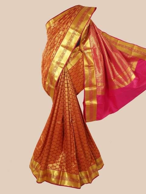 

Pothys Maroon Woven Design Zari Pure Silk Kanjeevaram Saree