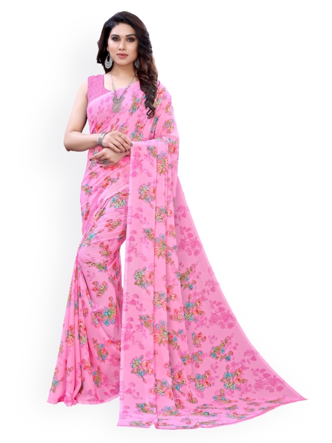 

KALINI Pink Pure Georgette Saree