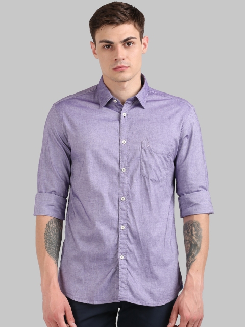 

Parx Men Lavender Slim Fit Solid Casual Shirt