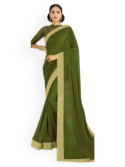 

KALINI Green Zari Saree