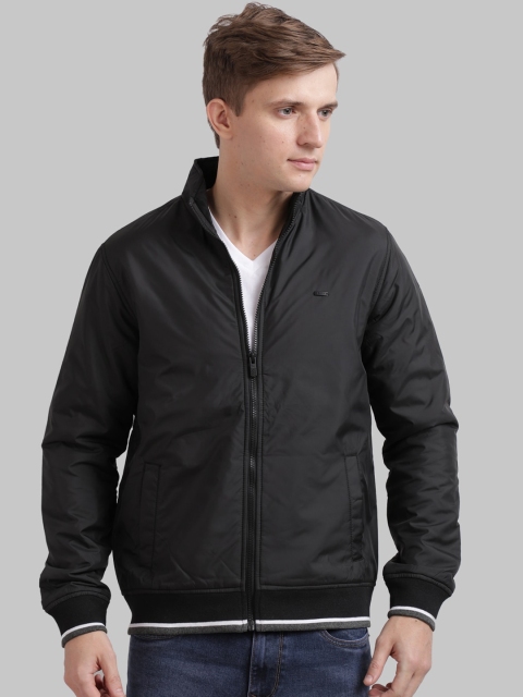 

Parx Men Black Solid Bomber Jacket